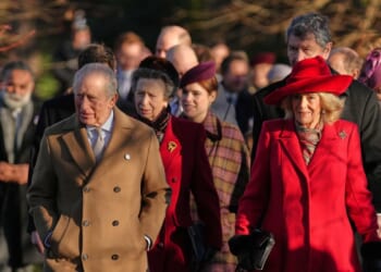King Charles III leads family to church ahead of yearly Christmas Day broadcast
