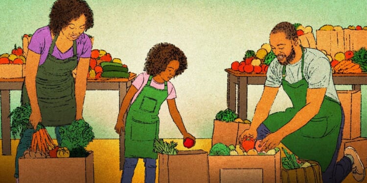 Volunteering with children may help build character and create lasting family memories