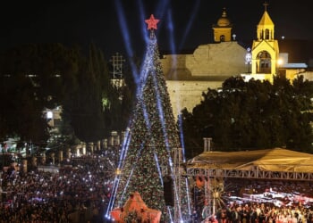 Bethlehem lights Christmas tree again while conflict still echoes nearby