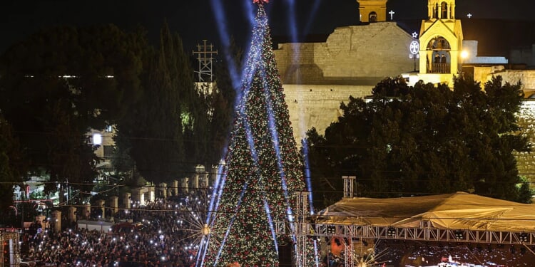 Bethlehem lights Christmas tree again while conflict still echoes nearby