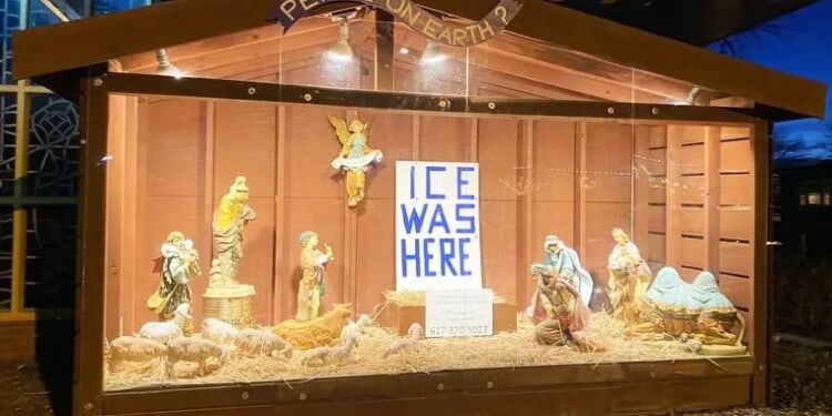 Boston-area pastor refuses to remove anti-ICE Nativity scene
