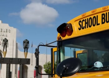 Electric School Bus Bursts Into Flames In LA