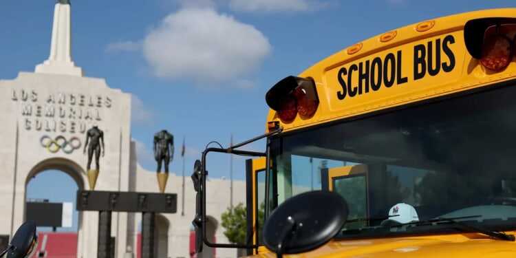 Electric School Bus Bursts Into Flames In LA