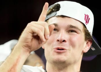 Hoosiers Star QB Gives 'Glory to God' After Beating Ohio State in Big Ten Championship [WATCH]