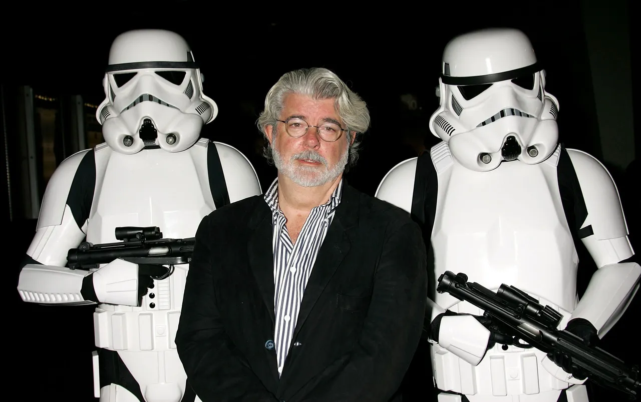 HOLLYWOOD - OCTOBER 03: ***EXCLUSIVE ACCESS*** Director George Lucas presents the film "Star Wars - Episode IV: A New Hope" at AFI's 40th Anniversary celebration presented by Target held at Arclight Cinemas on October 3, 2007 in Hollywood, California. (Photo by David Livingston/Getty Images for AFI)