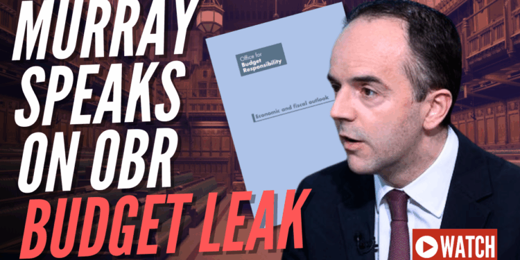 James Murray Delivers Statement on OBR Budget Leak – Guido Fawkes