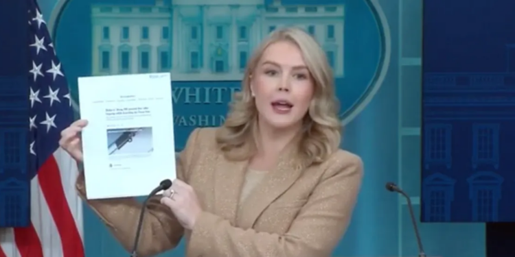 Karoline Leavitt Dropkicks Reporter Who Wrote Rosy Story About Biden’s Health, But Questioned Trump’s Fitness