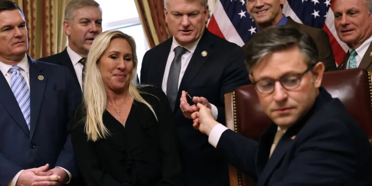 MTG Alleges Mike Johnson Is Puppet Being Controlled By Trump’s White House