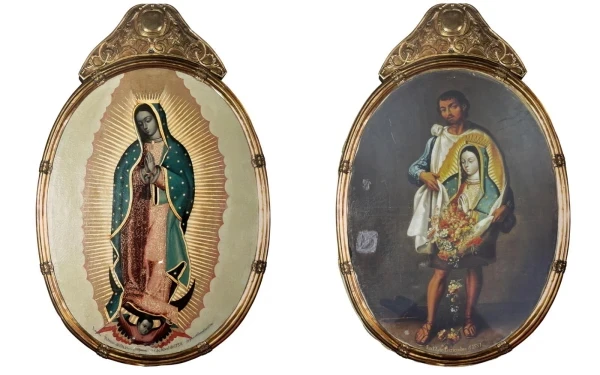 Front and back of the image of the Virgin of the Oath. Credit: Courtesy of the Metropolitan Cathedral of the Archdiocese of Mexico