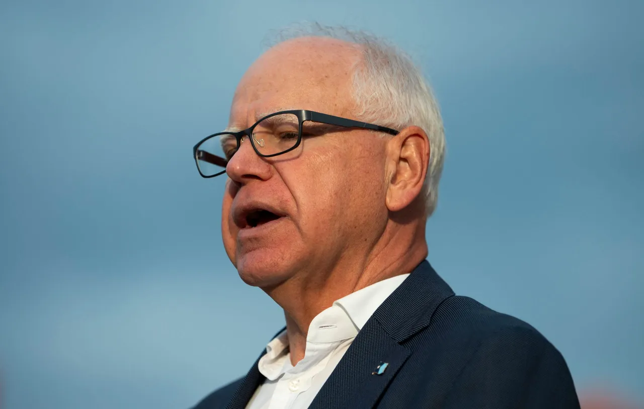 Minnesota Gov. Tim Walz speaks to media on September 2, 2025 in Eagan, Minnesota. (Photo by Stephen Maturen/Getty Images)