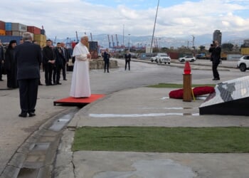 Pope Leo prays at Beirut blast site, meets families seeking justice