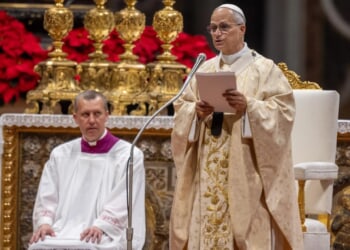 Pope, at Christmas Day Mass, says wars fed by falsehoods send young people to their deaths
