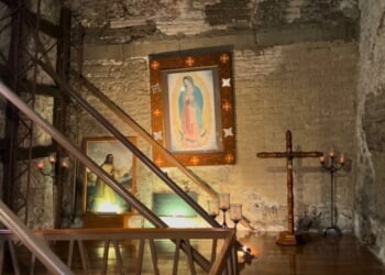 Remnants of chapel where image of Our Lady of Guadalupe was originally kept still exist