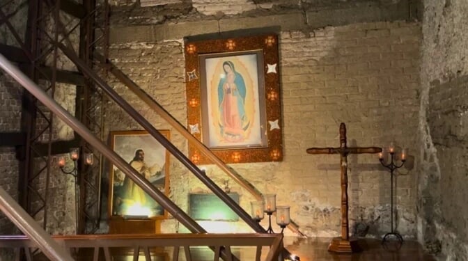Remnants of chapel where image of Our Lady of Guadalupe was originally kept still exist