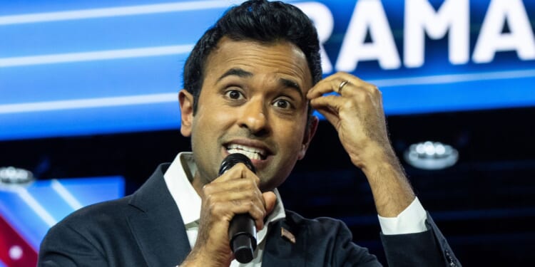 Vivek Ramaswamy Draws Hard Line on Heritage Politics at Turning Point [WATCH]