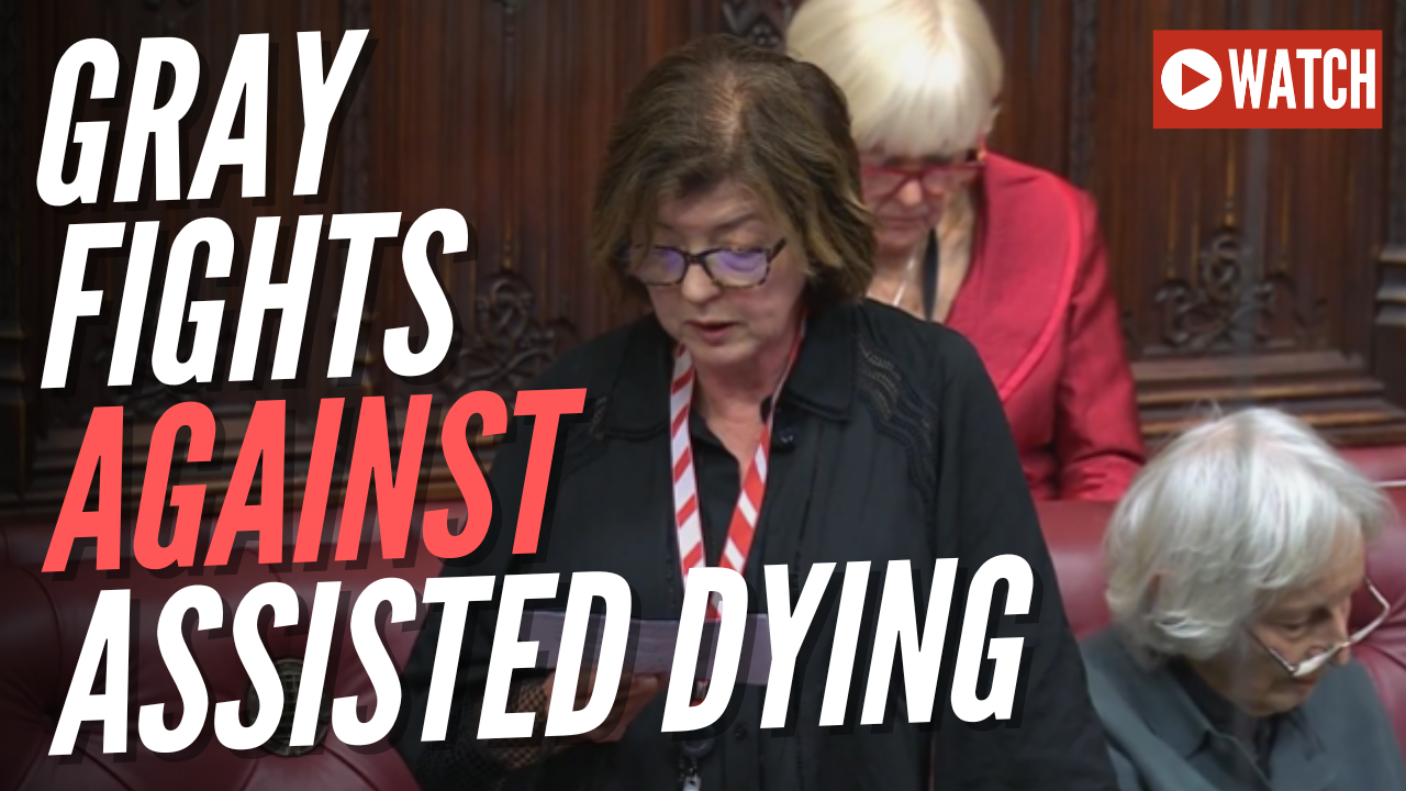 WATCH: Sue Gray Intervenes Against Assisted Suicide Bill
