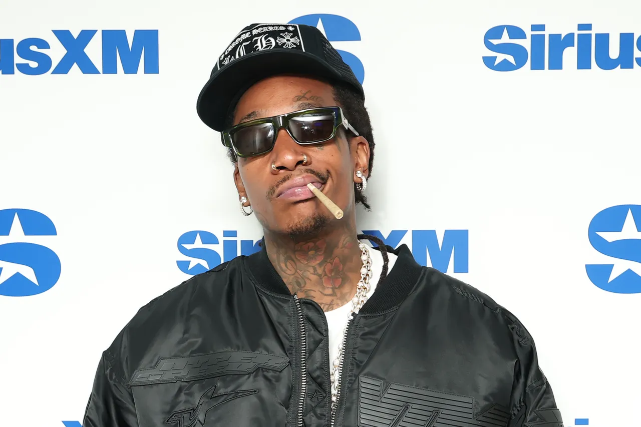 NEW YORK, NEW YORK - APRIL 16: Wiz Khalifa visits SiriusXM Studios on April 16, 2025 in New York City. (Photo by Michael Loccisano/Getty Images)