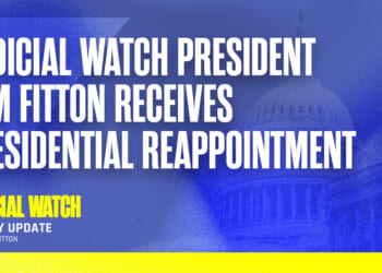 Judicial Watch President Tom Fitton Receives Presidential Reappointment