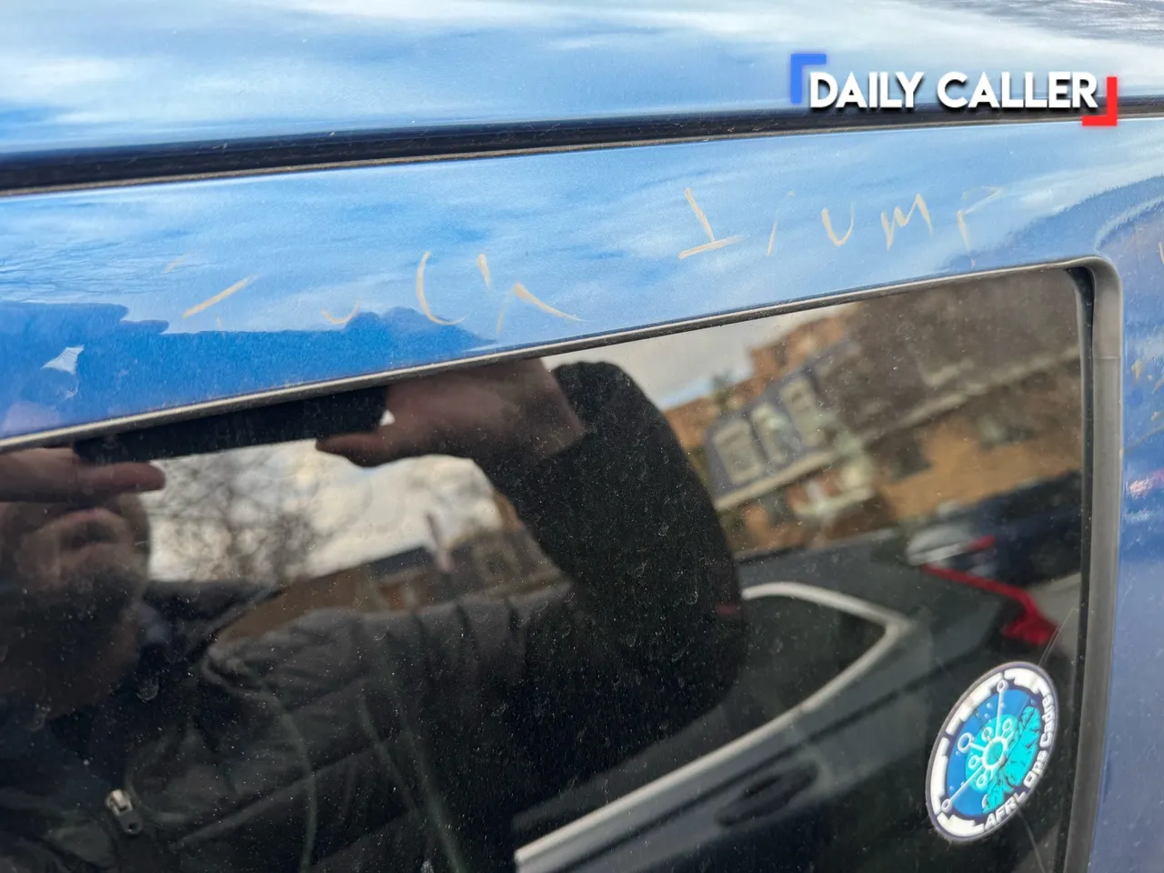 Mills car found vandalized with the words 
