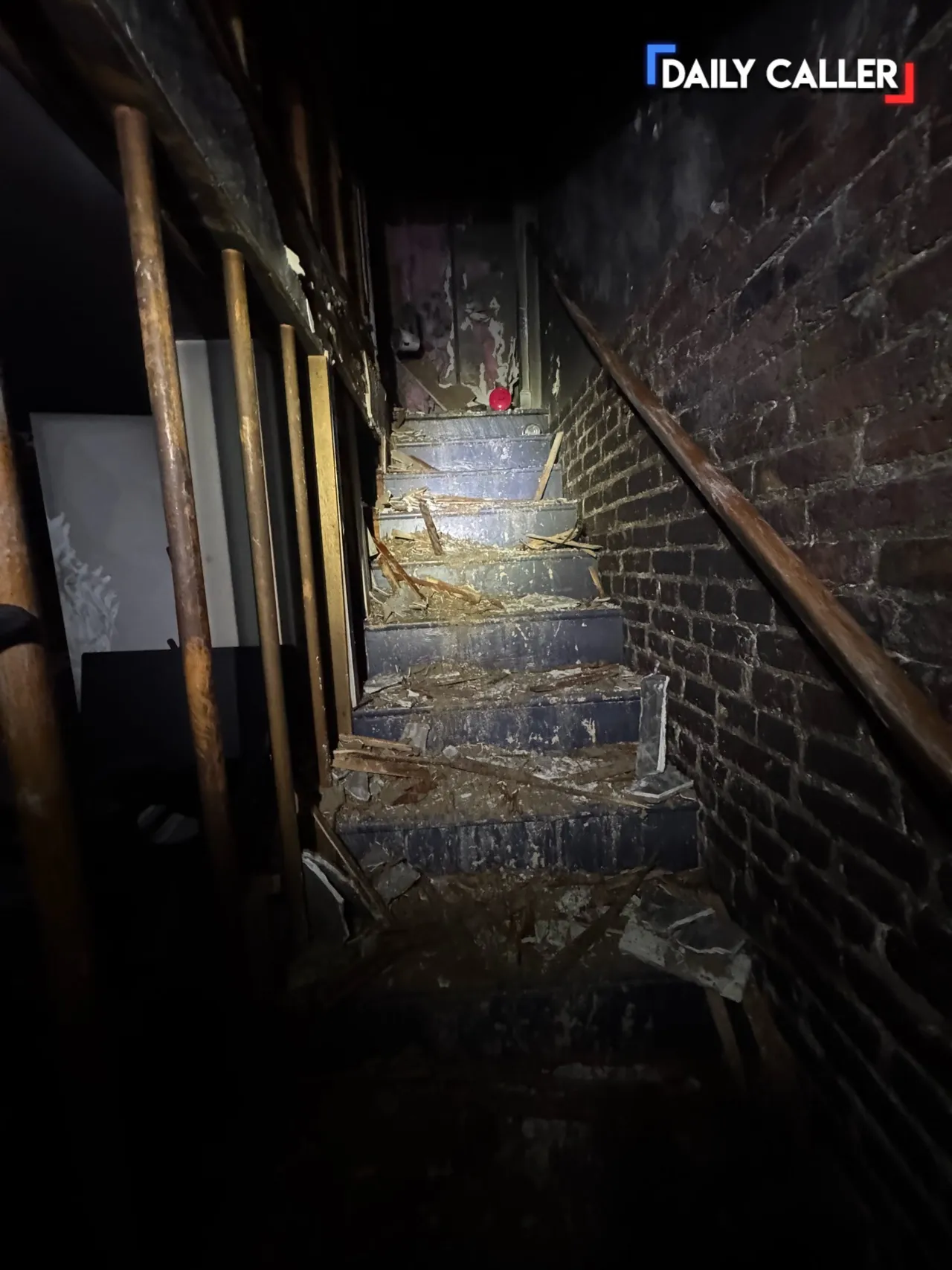 Mills' home after the fire. [Photo Credit: Jason Mills]