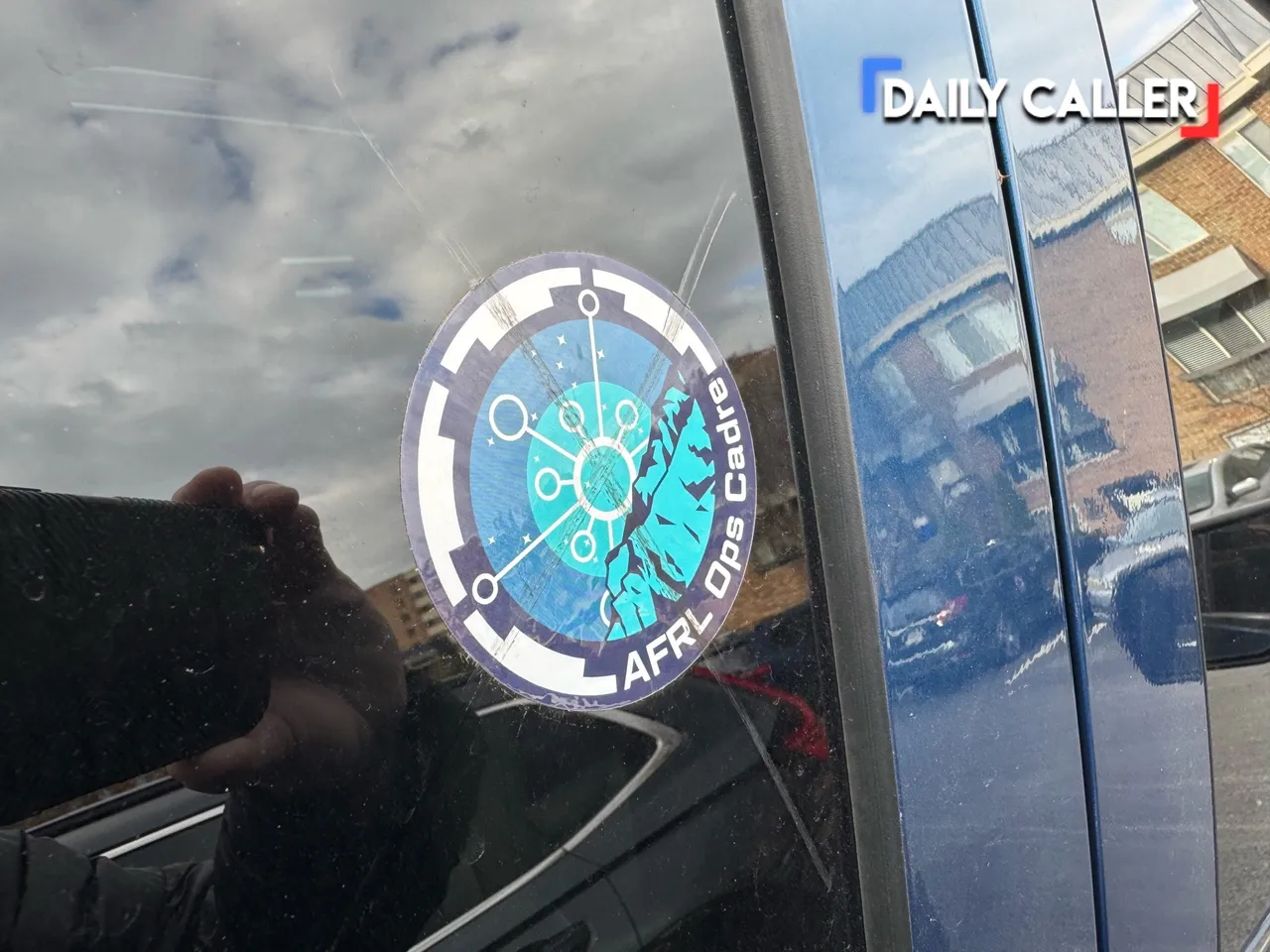 There was also a sticker found on Mills car representing the 