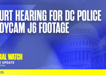 Court Hearing for DC Police Bodycam J6 Footage