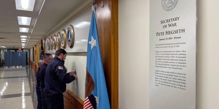 Renaming the Department of Defense the 'Department of War' could cost up to $125 million