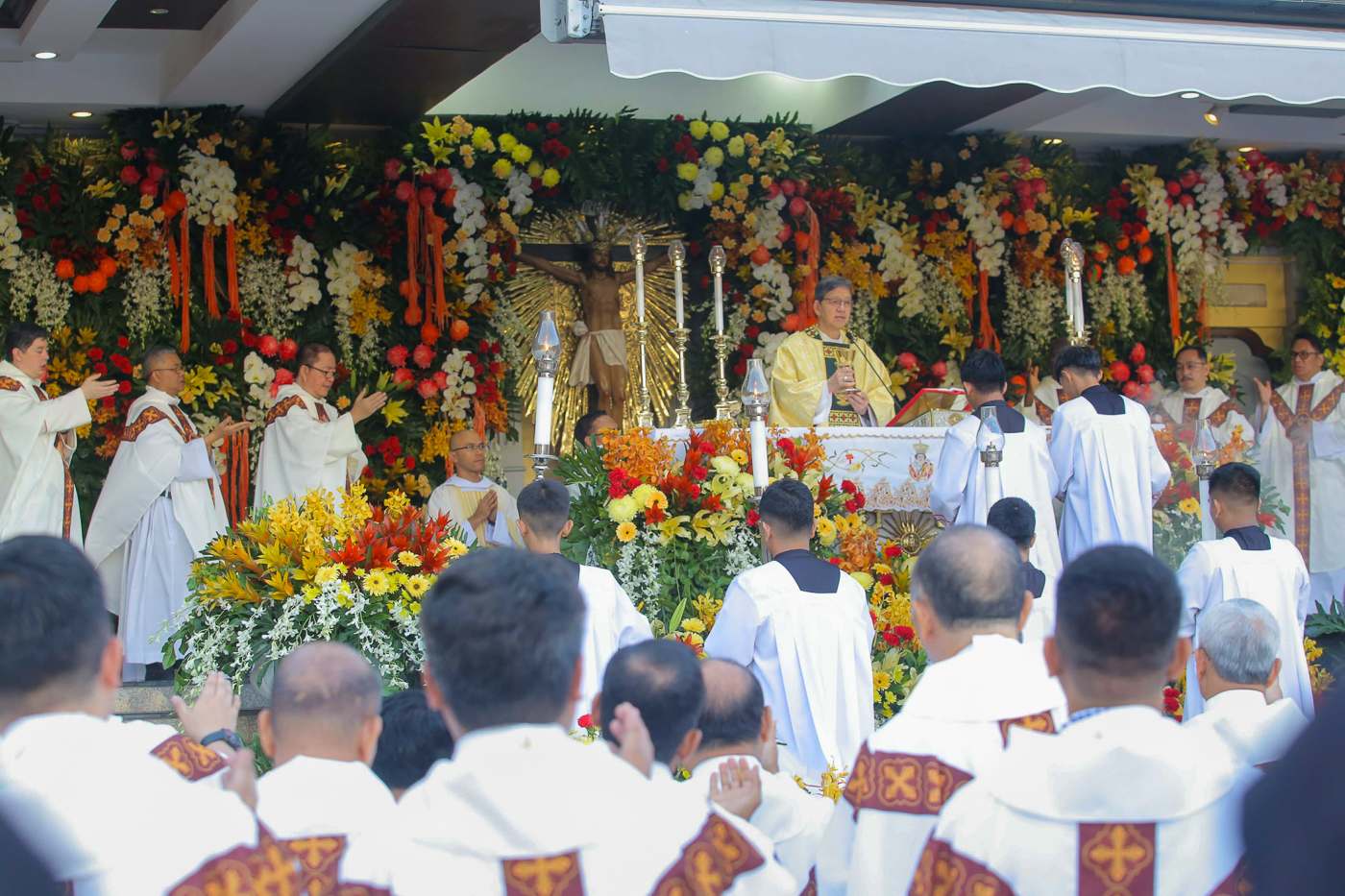 Archbishop Alberto S. Uy of Cebu presides over the 461st feast of Santo Niño in Cebu, central Philippines, on Jan. 18, 2026. | Credit: Archdiocese of Cebu