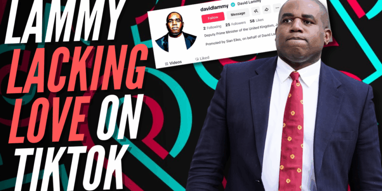 David Lammy Gains Just 25 Followers Day After Launching TikTok – Guido Fawkes