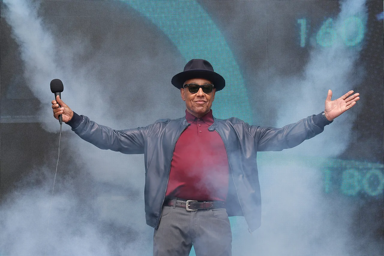 AUSTIN, TEXAS - MARCH 24: Grand Marshal Giancarlo Esposito gives the command to start engine prior to the NASCAR Cup Series EchoPark Automotive Grand Prix at Circuit of The Americas on March 24, 2024 in Austin, Texas. (Photo by Jonathan Bachman/Getty Images)