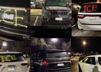 At Least 11 Alleged ICE Vehicles Vandalized at Minneapolis Hotel Overnight – Twitchy