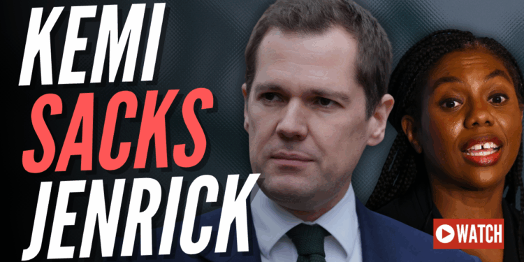 Badenoch Sacks Jenrick From Shadow Cabinet and Tory Party – Guido Fawkes