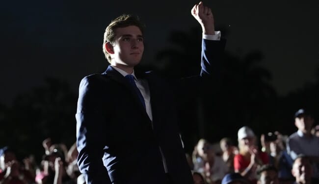 Barron's Urgent Call Saves Woman from Violent Assault – Twitchy