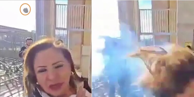 Cameraman Catches Moment Grenade Hits Congresswoman, Explodes On Head