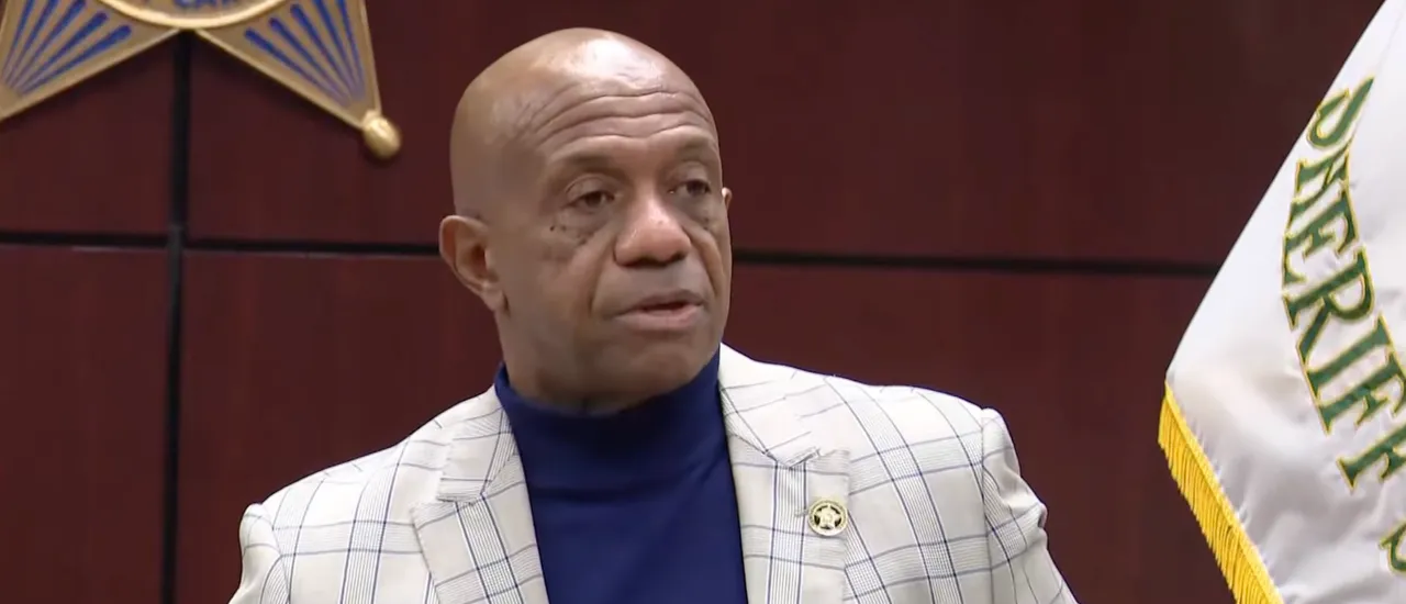 Sheriff Garry McFadden. WCNC YouTube screen grab.