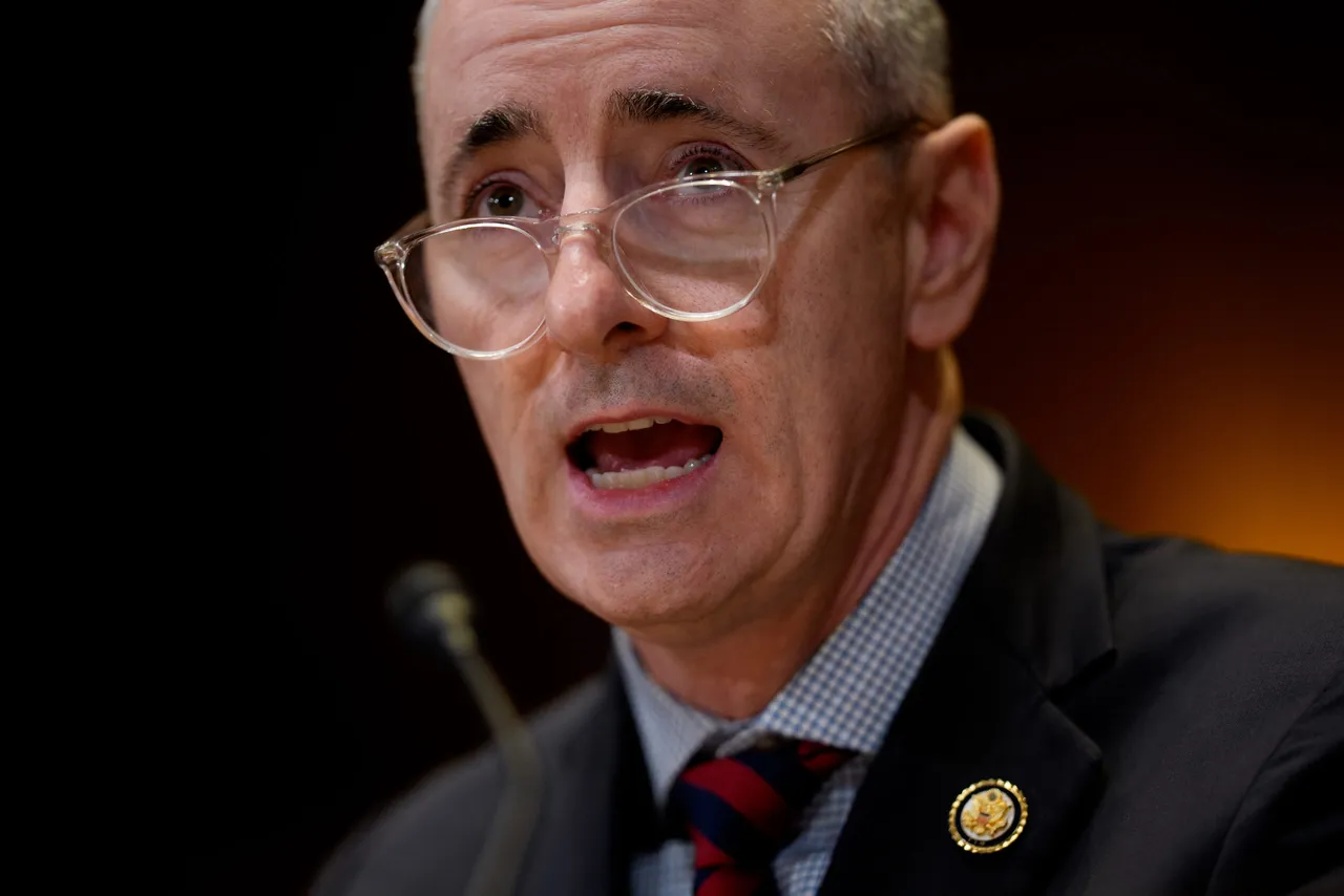 Rep. Brian Fitzpatrick (R-PA) testifies at a Senate Appropriations Subcommittee hearing on 