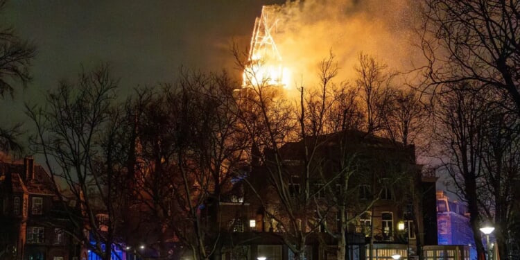 Famous Church Burns As Netherlands Police Face Unprecedented Violence On New Year’s Eve