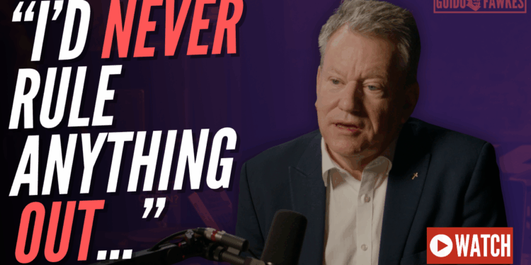 I'd Never Rule Out Joining Reform – Guido Fawkes