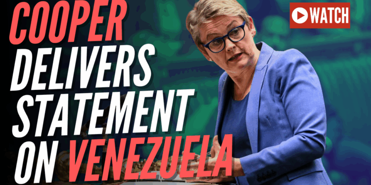 LIVE: Cooper Delivers Commons Statement on Venezuela