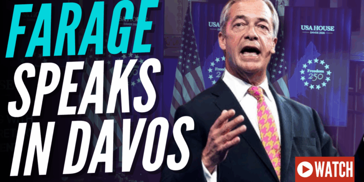 LIVE: Nigel Farage Speaks in Davos