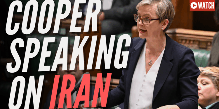 LIVE: Yvette Cooper Gives Statement on Iran