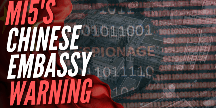 MI5 Chief Warns Security Risks of China's Super-Embassy Not 'Wholly Eliminated' – Guido Fawkes