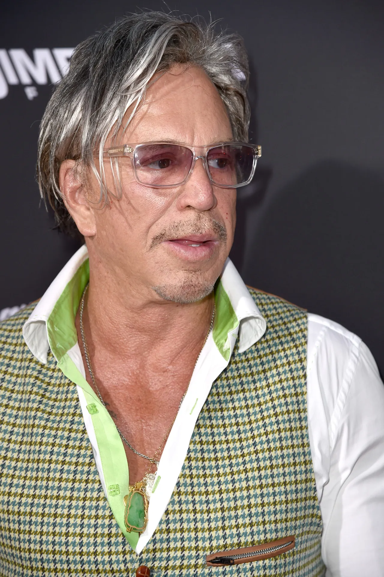 HOLLYWOOD, CA - AUGUST 19: Actor Mickey Rourke attends the premiere of Dimension Films' "Sin City: A Dame To Kill For" at TCL Chinese Theatre on August 19, 2014 in Hollywood, California. (Photo by Kevin Winter/Getty Images)
