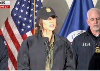 Noem Says Officer Targeted In ICE Attack Was Previously Run Over And Dragged By Anti-ICE Rioter