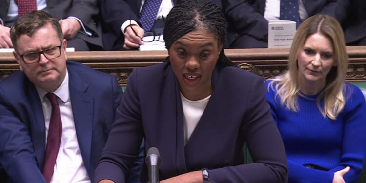 PMQs Badenoch slams Starmer for series of U-turns