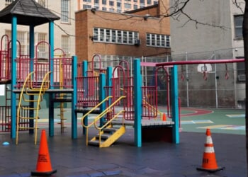 Police Investigating After Someone Painted Dozens Of Red Swastikas On Playground Slides