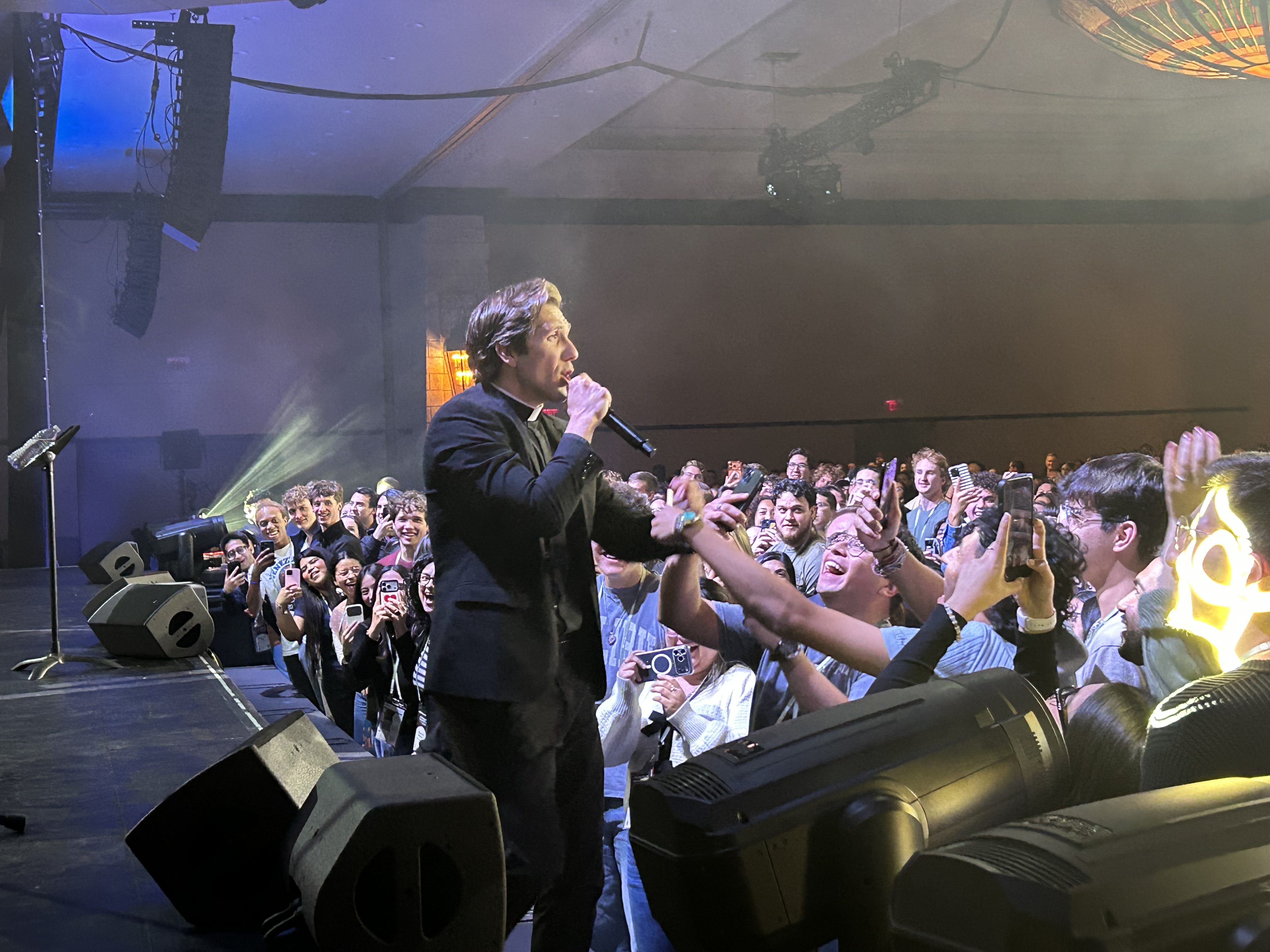 Father David Michael Moses addresses SEEK 2026 in Texas on Jan. 2, 2026. | Credit: Amira Abuzeid/CNA