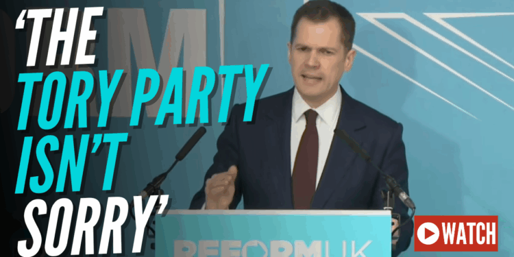 WATCH: Jenrick Blasts Former Tory Colleagues in Reform Defection Speech