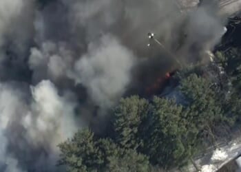 Explosion in New Hampshire sparks a fire at a mental health facility