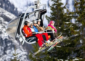 Dramatic Video Shows Child Dangling, Falling From Ski Lift in California [WATCH]